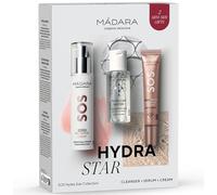 MÁDARA SOS HYDRA Star Collection Coffret cadeau 3 pièces avec eau micellaire 50 ml, sérum Hydra Repair 20 ml & Crème Recharge 50 ml - Hydratant & Soin
