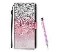 MadBee Coque Compatible avec iPhone 11 Pro Max 6,5 Pouces, Imprimé Coloré Motif Portefeuille Housse en Cuir synthétique avec Support et Cartes Compartiments pour iPhone 11 Pro Max (Paillettes)
