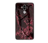 MadBee Coque pour Huawei Mate 9 [avec Film de Protection écran],Coque avec Revêtement Arrière en Verre Trempé avec Motif Marbre + TPU Silicone Souple Anti Choc Case Cover (Marbre#6)