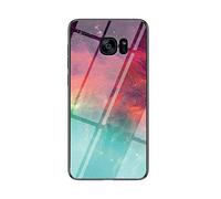 MadBee Coque pour OnePlus 6 [avec Film de Protection écran],Coque avec Revêtement Arrière en Verre Trempé avec Motif Ciel étoilé+ TPU Silicone Souple Anti Choc Case Cover (Couleur Starry Sky)