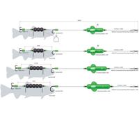 Madcat Screaming Profi River Rig Deadbait Leader Vert S