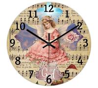 Madcolitote Be still And Know That I Am God Horloge murale en bois avec verset de la Bible de Jésus 38,1 cm Grande horloge murale à piles Citation religieuse Décoration artistique pour salon, chambre