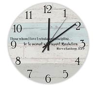 Madcolitote Grande horloge murale religieuse à piles de 25,4 cm « Dear Friends since God Bible Verse » Décoration de salon Cadeau pour homme, femme, ami, anniversaire de mariage