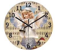 Madcolitote Horloge murale artistique avec citation religieuse de 25,4 cm - Grande horloge murale à piles - Un enfant de Dieu Jésus - Verset biblique - Décoration de salon - Cadeau pour homme, femme