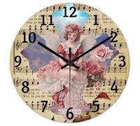 Madcolitote Horloge murale avec citation de Jésus 30,5 cm pour Me And My House We Will Serve The Lord Joshua 24 15 Verse de la Bible Décoration pour salon, chambre à coucher, bureau, cuisine Cadeau