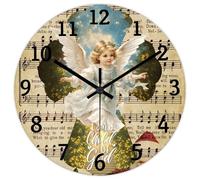 Madcolitote Horloge murale de 25,4 cm avec verset de la Bible - Horloge décorative ronde à piles - Citation d'un enfant de Dieu Jésus - Cadeau religieux chrétien pour la maison - Cadeau de