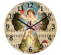 Madcolitote Love Them Anyway Horloge murale en bois avec verset de la Bible - 38,1 cm - Fonctionne avec piles - Sans tic-tac - Décoration pour bureau, école, salle de bain