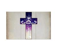 Madcolitote Panneau de palette en bois avec verset de la Bible rustique « He Is Risen » - 40,6 x 25,4 cm - Impression d'écritures - Décoration murale familiale pour cuisine, chambre à coucher, salon