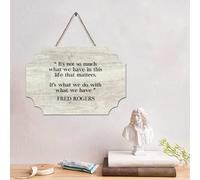 Madcolitote Plaque murale chrétienne en bois avec inscription « It's Not So Much What We Have in This Life » pour salon, cuisine, décoration d'intérieur, cadeau de pendaison de crémaillère, 10,2 x