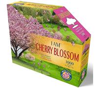 Madd Capp: I Am Cherry Blossom - Puzzle de 1000 pièces en forme d'arbre, taille finie, 63,5 x 96,5 cm, avec livret éducatif amusant, puzzle nature