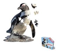 Madd Capp: I Am Lil' Penguin - Puzzle de 48 pièces - Puzzle en forme d'animal artique pour enfants, 48 x 58 cm, taille assemblée, affiche de référence, livret d'information éducatif amusant