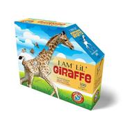 Madd Capp Lil' Girafe - 4002 - Puzzle de 100 pièces pour Enfants de 5 Ans et Plus - Bordure Unique en Forme d'animal, Taille de l'affiche Une Fois terminé, pièces de Puzzle surdimensionnées pour Une