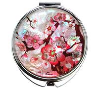MADDesign Compact Makeup Mirror Cosmetic Korean Mother of Pearl Lacquered Apricot Tree #33