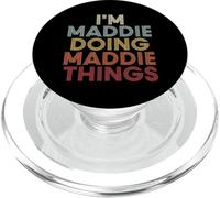 Maddie Name Maddie Personalized Name First Given PopSockets PopGrip pour MagSafe