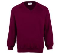 Maddins - Sweatshirt à col en V - Enfant unisexe (7 couleurs) (RW843)