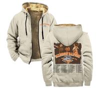 Maddox Batson Live Worldwide Tour 2026 Veste à capuche zippée unisexe à manches longues, beige, L