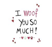 Made By Goof all Occasions Edible Greeting Cards for Dogs w/a pen filled with edible ink - Bacon Scented - Made of dog-friendly ingredients A5-sized card (5.8 x 8.3 inches)