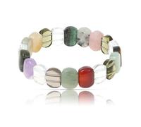 Made by Nami Bracelet chakra coloré pour femme en pierres véritables cadeaux pour femme, 20.0 Zentimeter, Pierre