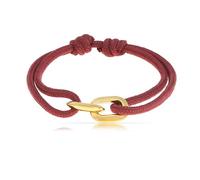 Made by Nami Bracelet Corde Surfeur Étanche - Cordon Réglable Connecteur Acier Inoxydable - Tressé Style Marin (Rouge Or)