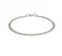 Made by Nami Bracelet en acier inoxydable avec fermoir mousqueton - Bracelet à maillons de qualité supérieure - Bracelet discret pour homme - Différentes tailles et inoxydable - 22 cm