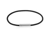 Made by Nami Bracelet Tressé Noir Minimaliste pour Hommes et Femmes, Corde Réglable Avec Fermoir à vis en Acier Inoxydable, Bracelet de L'amitié, Cadeau Décontracté pour tous les Jours