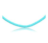 Made by Nami Choker Femme Coquillage Turquoise Acier Inoxydable Étanche Ras-Cou Boho Surf