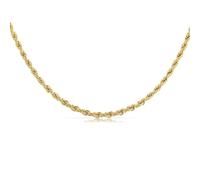 Made by Nami Collier à maillons pour femme Or Acier inoxydable Bijoux d'été 40 + 5 cm Longueur Cadeau pour elle Imperméable à l'eau, 40 cm, Acier inoxydable