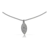 Made by Nami Collier Homme en Acier Inoxydable avec Pendentif Noir 60 cm de long Etanche Surfeur Bijoux, 23.6 Inches, Acier inoxydable, Pas de gemme