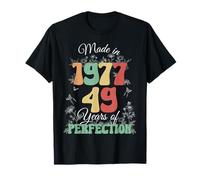 Made in 1977 Vintage 49th Birthday 49 Years of Perfection T-Shirt