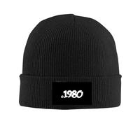 Made in 1980 Copyright Unisex Fashion Adjustable Winter Knit Cap Knitted Woolen Hat Cap Beanie Cap