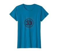 Made in 33 Better with Age Cadeau d'anniversaire Humour Vintage T-Shirt, Femme, Saphir, M