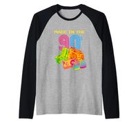 Made in 90s, Vintage 90's, I Love 90's Era Graphic Design Manche Raglan