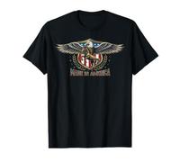 Made in America Eagle Riding Réaliste Horse Freedom T-Shirt Graphique avec Valeur