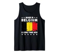 Made in Belgium a Long Time Ago Proud Belgian Belgium Flag Débardeur