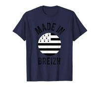 MADE IN BREIZH - Drapeau Breton Noir et Blanc T-Shirt