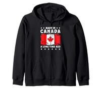 Made in Canada a Long Time Ago Proud Canadian Canada Flag Sweat à Capuche