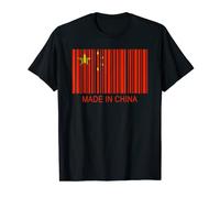 Made in China Drapeau code à barre T-Shirt