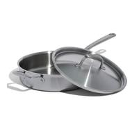 Made In Cookware - 3,1 L Sauteuse en acier inoxydable - Fabriquée en Italie - Revêtement inoxydable 5 épaisseurs - Batterie de cuisine professionnelle - Compatible induction