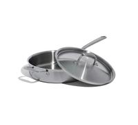 Made In Cookware - 3,1 L Sauteuse en acier inoxydable - Fabriquée en Italie - Revêtement inoxydable 5 épaisseurs - Batterie de cuisine professionnelle - Compatible induction