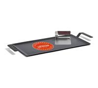 Made In Cookware - Plaque chauffante en acier au carbone + presse-grill - (comme la fonte, mais en mieux) - Fabriquée en Suède - Batterie de cuisine professionnelle - Compatible induction