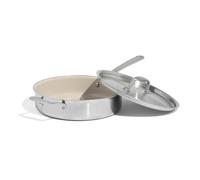 Made In Cookware - Sauteuse antiadhésive en céramique avec couvercle - 5 plis - Batterie de cuisine professionnelle - Fabriquée en Italie - Compatible induction