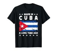 Made in Cuba a Long Time Ago Proud Cuban Cuba Flag T-Shirt Graphique avec Valeur
