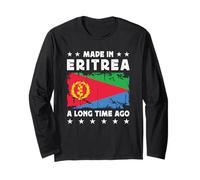 Made in Eritrea a Long Time Ago Proud Eritrean Eritrea Flag Manche Longue