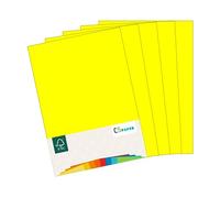MADE IN EU 180 feuilles de papier de couleur JAUNE FLUO A4 80 g/m² CS Paper - papier pour imprimante, papier à copier, papier universel pour imprimer, bricoler & plier au format A4