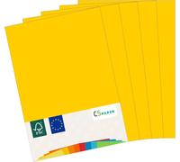 Made in EU 180 Sheets of Yellow Sun Coloured Paper A4 80 g/m² CS Paper-Printer Paper,Copy Paper,Universal Paper for Printing,Crafting & Folding,A4 Size