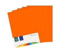 MADE IN EU 50 Feuilles de Papier Orange Fluo A4 80 g/m² CS Paper - Pour Imprimante, Copier, Imprimer, Bricoler & Plier