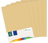 Made in EU 50 Sheets of Coloured Paper Caramel A4 80 g/m² CS Paper-Printer Paper,Copy Paper,Universal Paper for Printing,Crafting & Folding,A4 Size