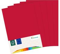 Made in EU 50 Sheets of Coloured Paper Cherry Red A4 80 g/m² CS Paper-Printer Paper,Copy Paper,Universal Paper for Printing,Crafting & Folding,A4 Size