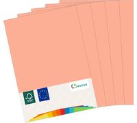 Made in EU 50 Sheets of Coloured Paper Peach A4 80 g/m² CS Paper-Printer Paper,Copy Paper,Universal Paper for Printing,Crafting & Folding,A4 Size