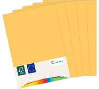 Made in EU 50 Sheets of Honey Yellow Gold Coloured Paper A4 80 g/m² CS Paper-Printer Paper,Copy Paper,Universal Paper for Printing,Crafting & Folding,A4 Size